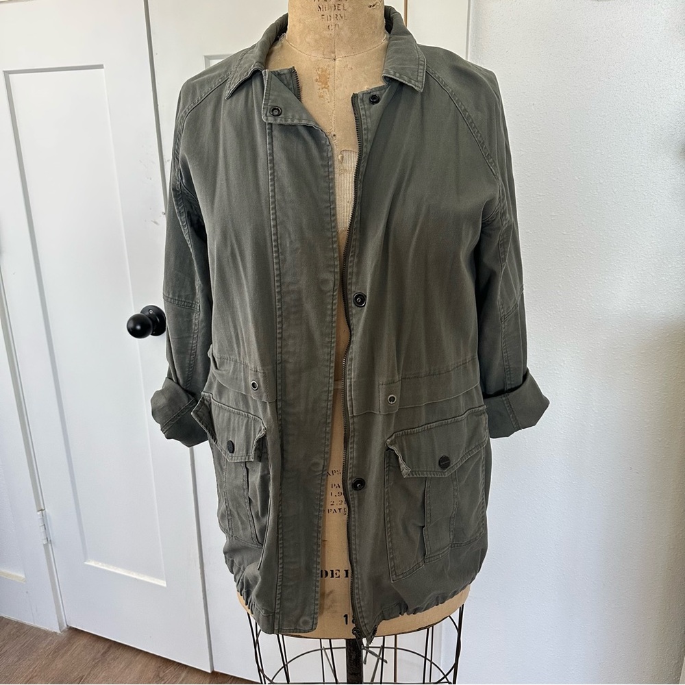 Sanctuary Military Anorak Olive Green Jacket Large